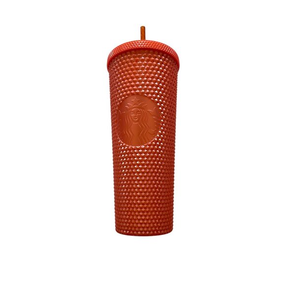 Starbucks Limited Edition Halloween 2022 Pearlized Studded 24 Oz. Cup Orange New - Picture 1 of 8